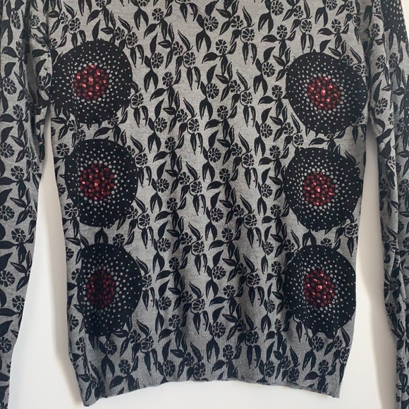 Desigual Cotton Stretch V-Neck knit top size small - Picture 2 of 4